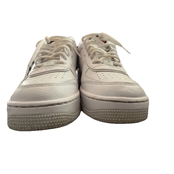 Nike Mens White Air Force One AF1 Shoes 10 Minimal Creasing Fair Condition - Picture 5 of 10